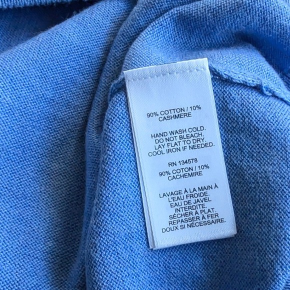 Vineyard Vines Cashmere Blend Made In Italy Quarter Zip Sweater Men's Size Med - Picture 6 of 7